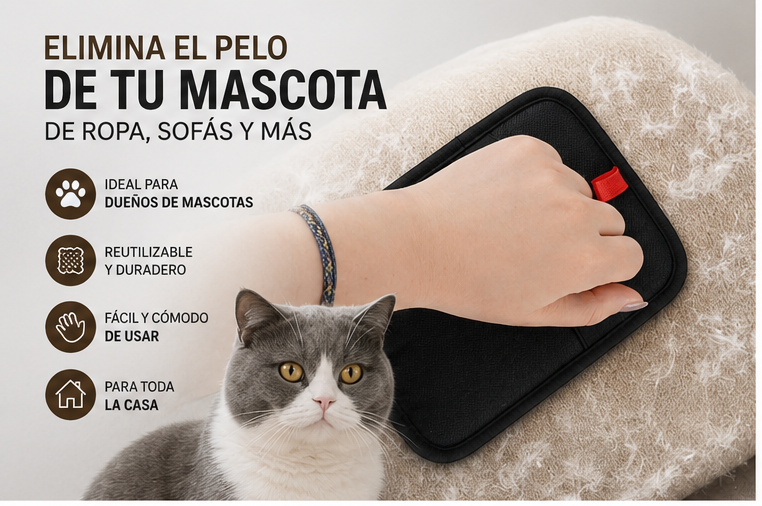 Guante Quitapelos para Gatos y Mascotas – Viral tiktok