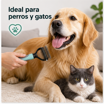 Cepillo corta nudos ideal para perros y gatos